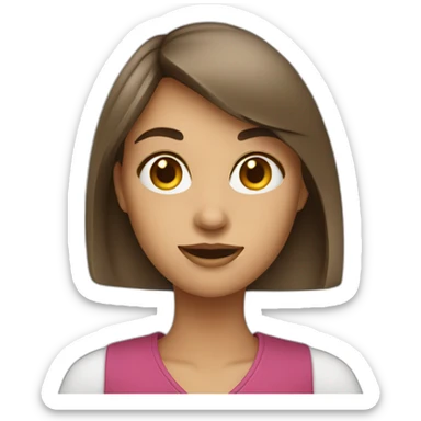 Marketing girl sticker