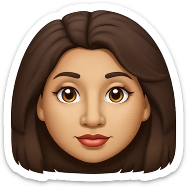 thick latina baddie with a hairy face and a large nose sticker