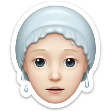 Head in toilet  sticker