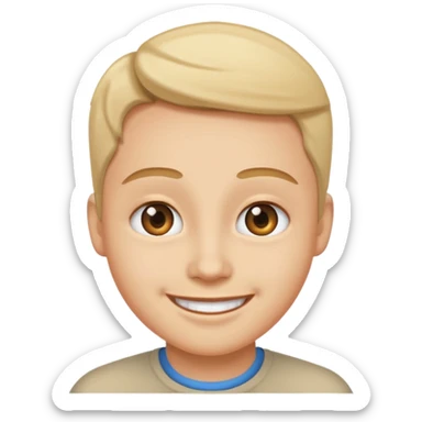 Eye roll smiling sticker