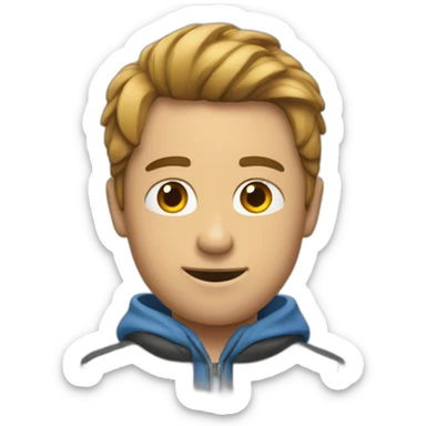 un homme qui leve 2 mains sticker