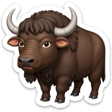 A cape buffalo sticker