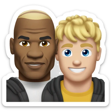 Mike Tyson and Jake Paul  sticker