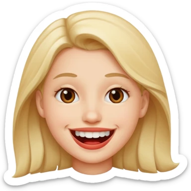 smiley qui se mord les levre  sticker