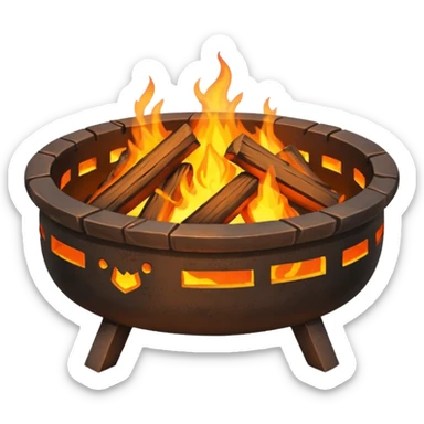 Forge Fire Pit in blacksmith item sticker