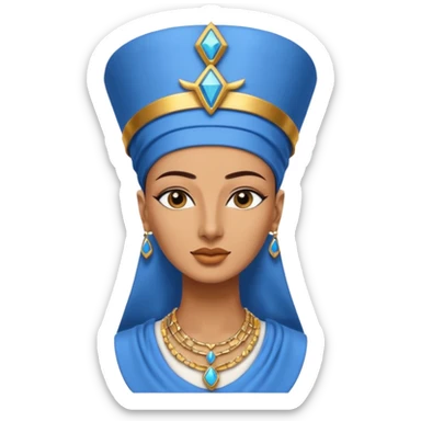 Bust of Nefertiti sticker