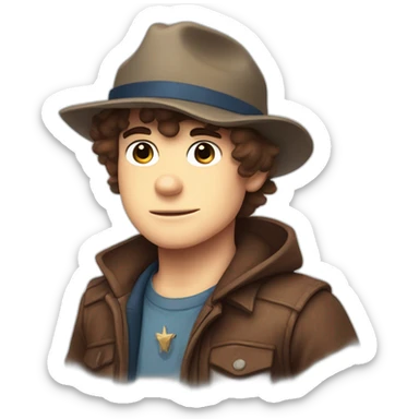 Dipper pines from gravity falls sticker