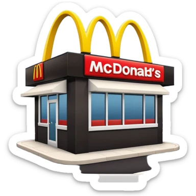 mcdonald sticker