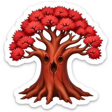red thorn tree sticker