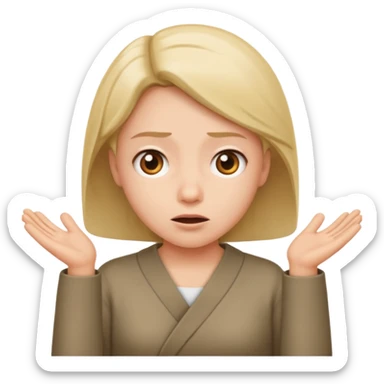 Make someone shruging sticker