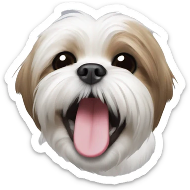 Shih tzu laugh sticker