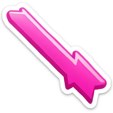 pink arrow pointing down  sticker