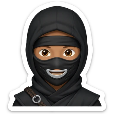 Ninja con ojos de enamorado  sticker