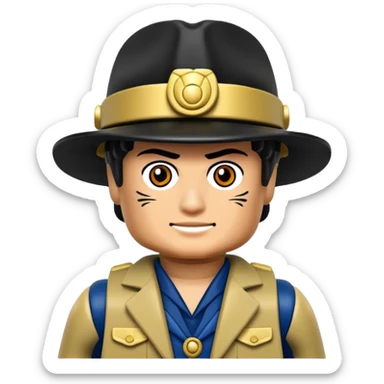 Jotaro Kujo as lego minifigure sticker