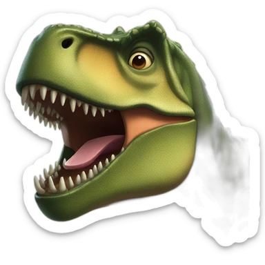fat t rex sticker