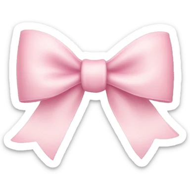 Light pink bow sticker