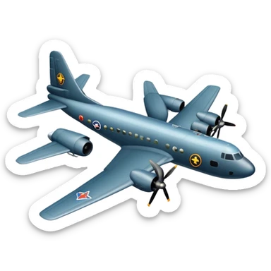 bomber plane sticker