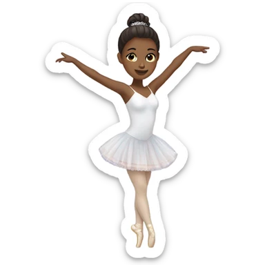 Ballet dancer in thigh highs sticker
