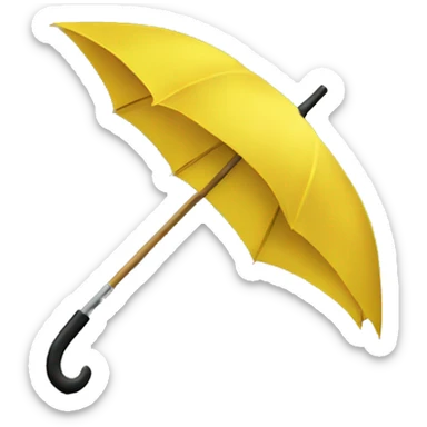 Yellow umbrella  sticker