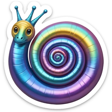 concha de caracol perlada sticker