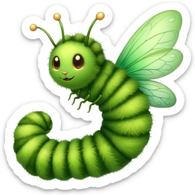 Caterpillar that is a fairy  sticker