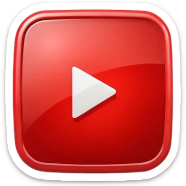 classic red play button youtube logo emoji sticker