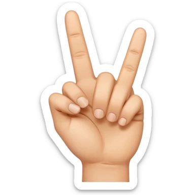 yvl hand sign with middle finger up  sticker