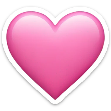 Pink heart sticker
