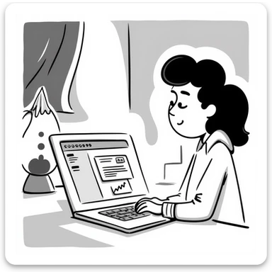 A bedroom lit by a lava lamp and an open laptop running early 2000s MSN Messenger

 sticker