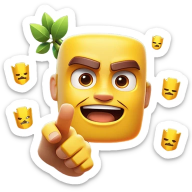 Clash of Clans aesthetic: Cinematic Playful Kinect Sensor Portrait Emoji, rendered in a 3D vector-style similar to standard emojis with minimal shading and bold, simplified shapes. A compact, distinct form with signature details, softly glowing with a modern gaming energy charm. Simplified yet unmistakably iconic, highly detailed and consistent, glowing with a soft radiance and high shine. Stylized with a touch of next-gen innovation and a soft glowing outline, capturing the essence of a beloved gaming relic with a friendly, playful manner! sticker