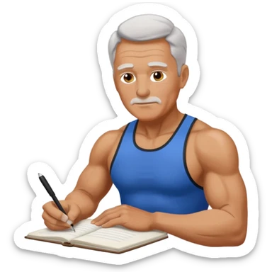 gym daddy older and write there on top sticker