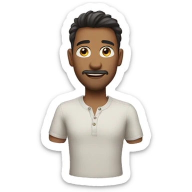 Animated mens sticker