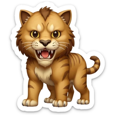 Saber Toothed Cat sticker