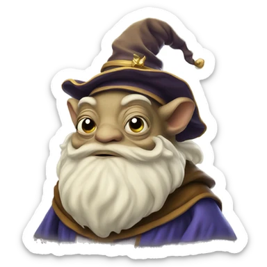 Wise wizard toad sticker