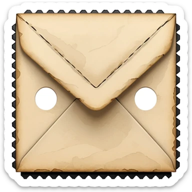 Mail note stamp sticker