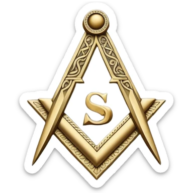 Free Mason symbol sticker