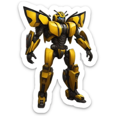 bumblebee transformers fullbody sticker