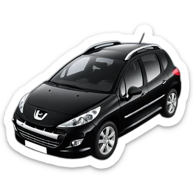 peugeot 207 sw black sticker