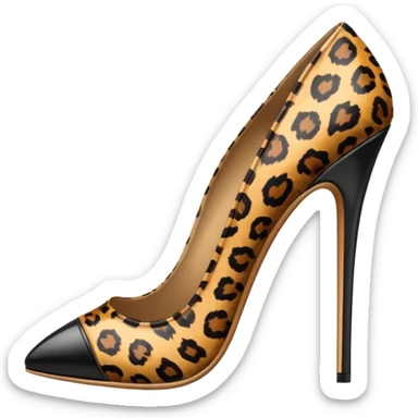 leopard print shoe sticker