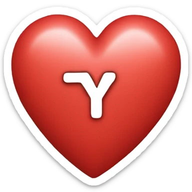 the letters “TY” in a heart sticker