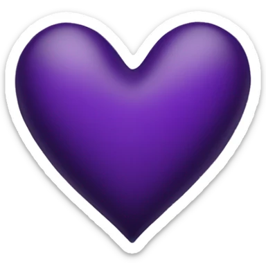 Dark purple heart sticker