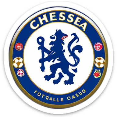 chelsea football logo sticker