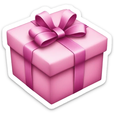 Pink Christmas present  sticker
