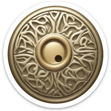 Coat button  sticker