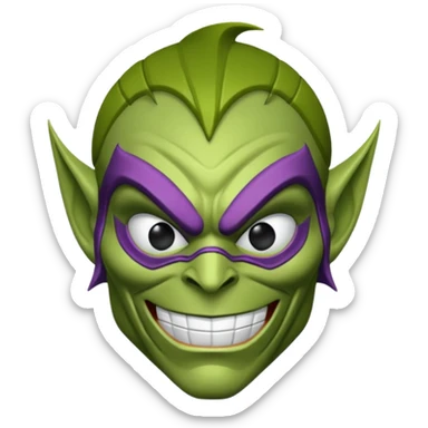 green goblin from spider man sticker