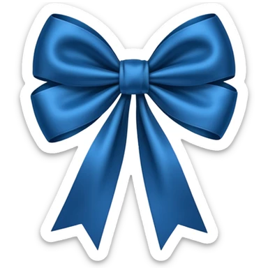 Laço azul escuro sticker