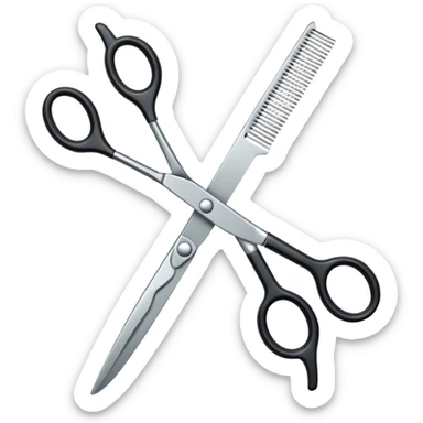  hairdressing scissors sticker