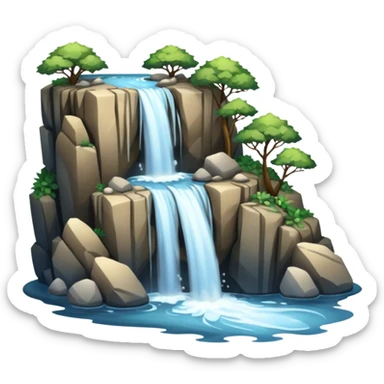 Waterfall sticker