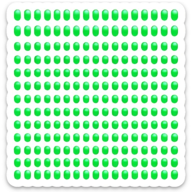 matrix green binary sticker