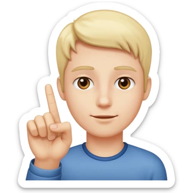 In the fourth image in the right hand of person there should be only the index finger upward sticker